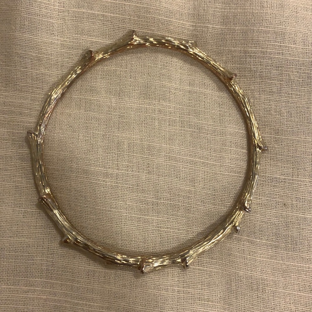 Gold brand bangle